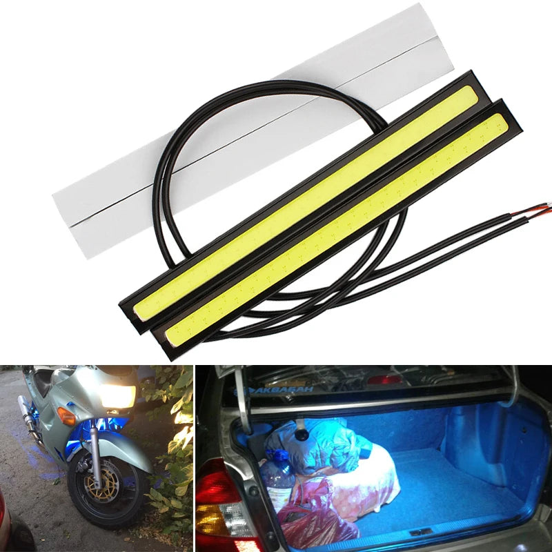 1 PCS Super Bright 17CM LED COB Fog Bulb Car DRL LED Strip Daytime Running Light bar 12V detail view