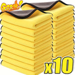 3/5/10Pcs Car Wash Microfiber Towel | High Absorbency Car Cleaning Drying Cloth