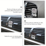 Bottled Car Perfume Diffuser - Metal Clip Container + Aromatherapy Machine, Practical Auto Air Freshener