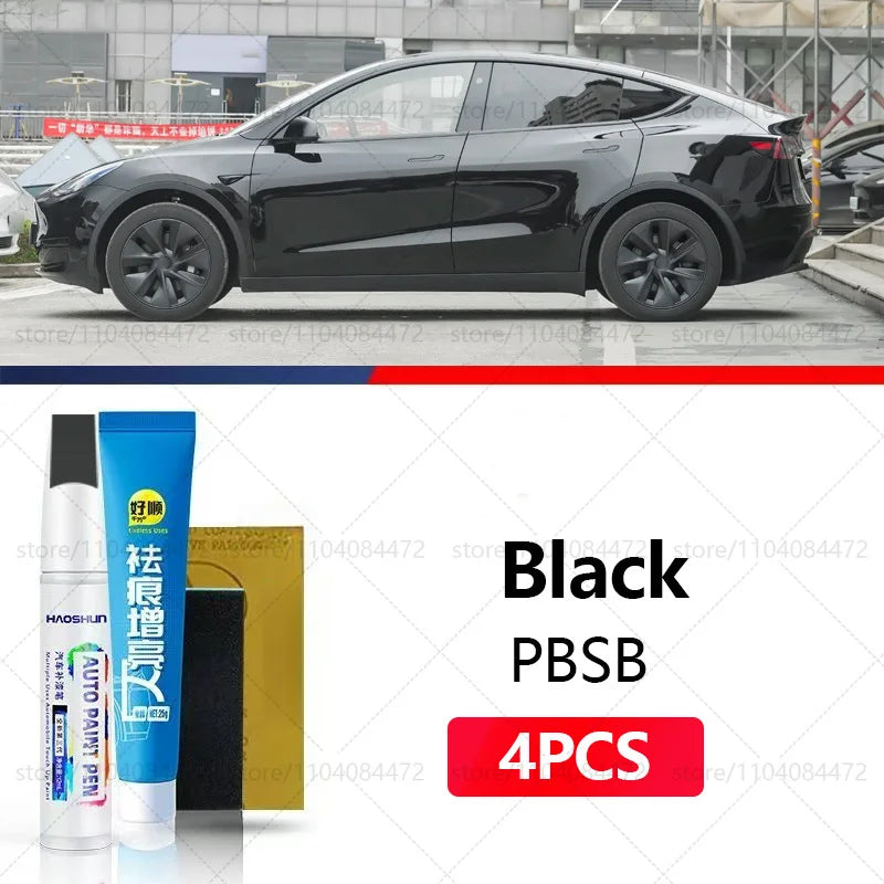 Car Paint Repair Pen for Tesla Model X Y S 3 | 4PCS Scratch Repair Accessories close-up view