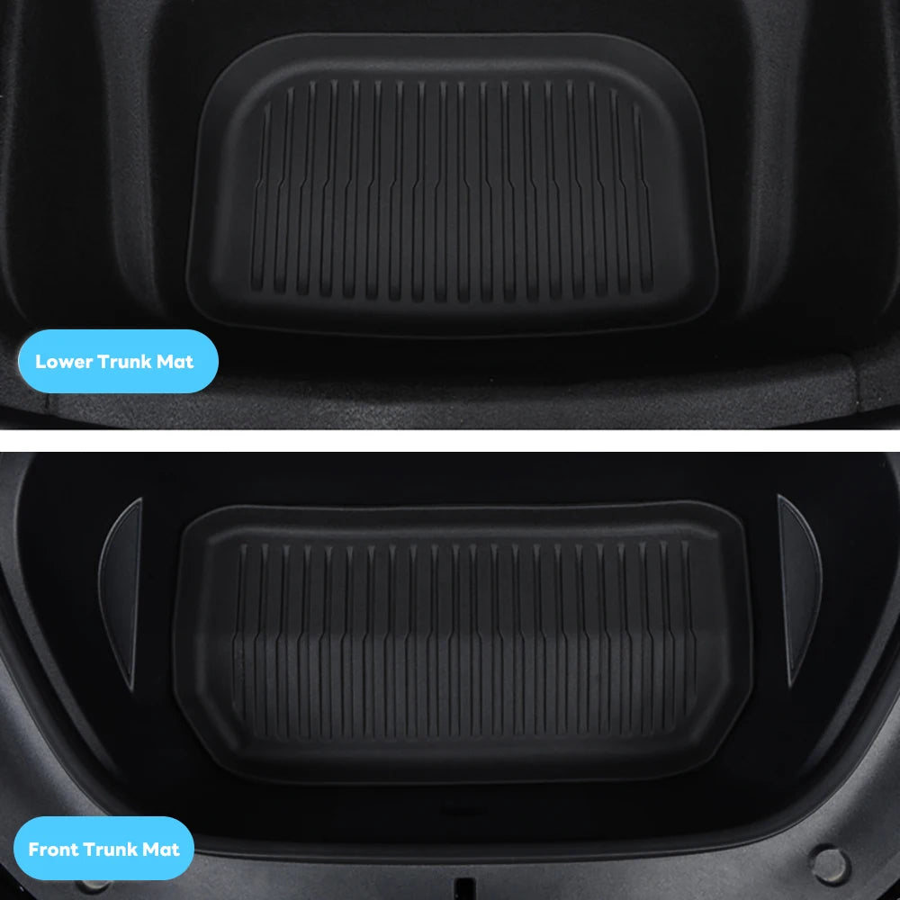 TPE Floor Mats and Cargo Liner for Tesla Model Y Juniper 2025+ | All Weather Trunk Li lifestyle view