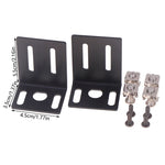 1 set ear Mounting jointing with screw cap Metal 1U 19" Rack Mount for frame box High Qulaity Wireless System Receiver Host
