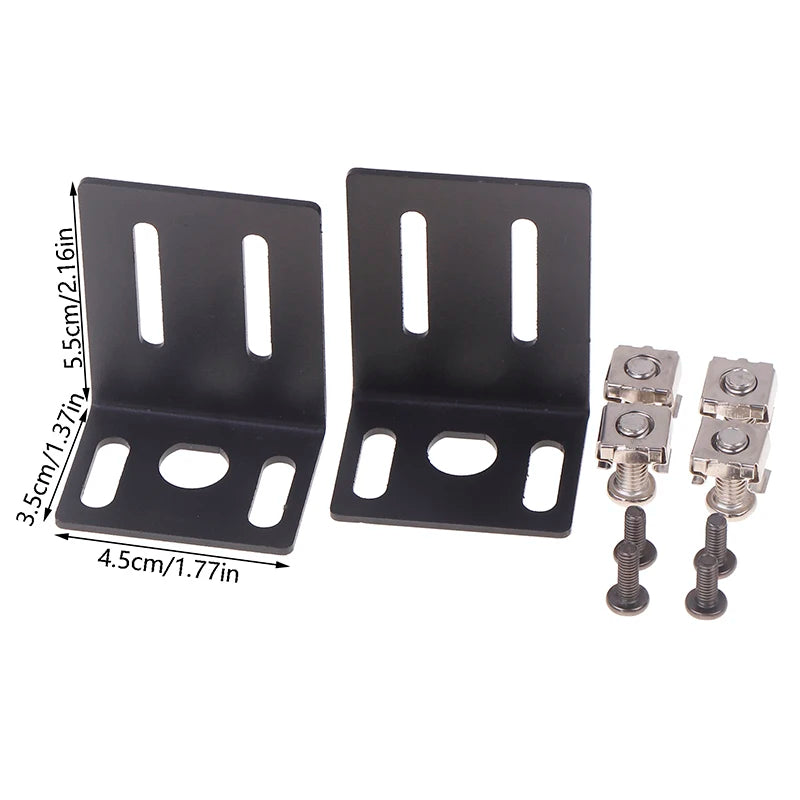 1 set ear Mounting jointing with screw cap Metal 1U 19" Rack Mount for frame box High Qulaity Wireless System Receiver Host