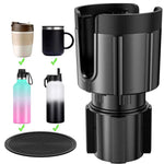 Adjustable Car Cup Holder Extender | Fits Large Drink Bottles & Cups Up To 4.1 Inch Diameter