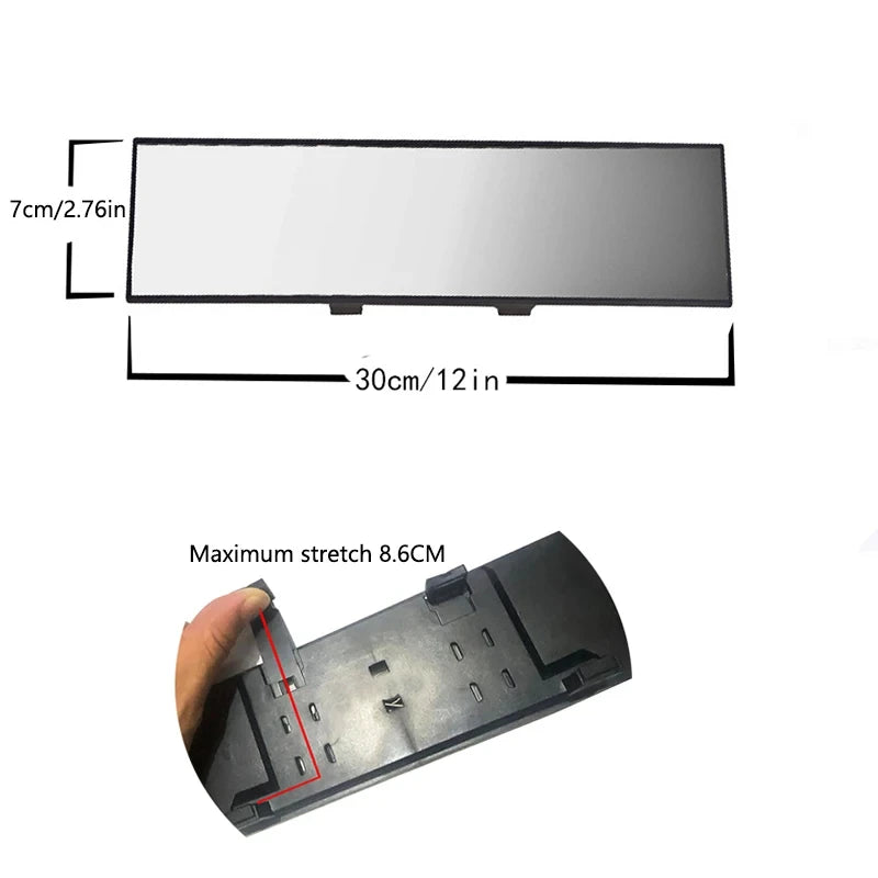 Auto Anti glare Wide Angle Convex Rearview Mirror Car Interior Rear View Baby Child Seat Watch Blue Sun Visor Goggle Safety
