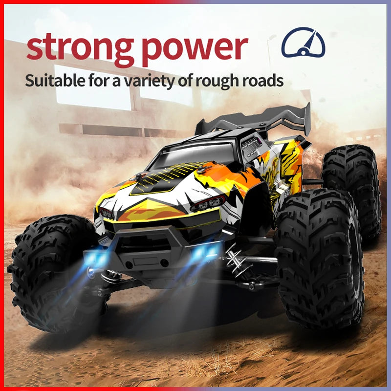 1/16 Off-Road 4WD Remote Control Car with LED Headlight close-up view