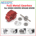 Full Metal Transmission Gearbox for 1/12 RC Crawler Car MN82 MN99S MN168 MN78 MN98 370 Brushled Motor 2322 Gear Box Upgrade Part