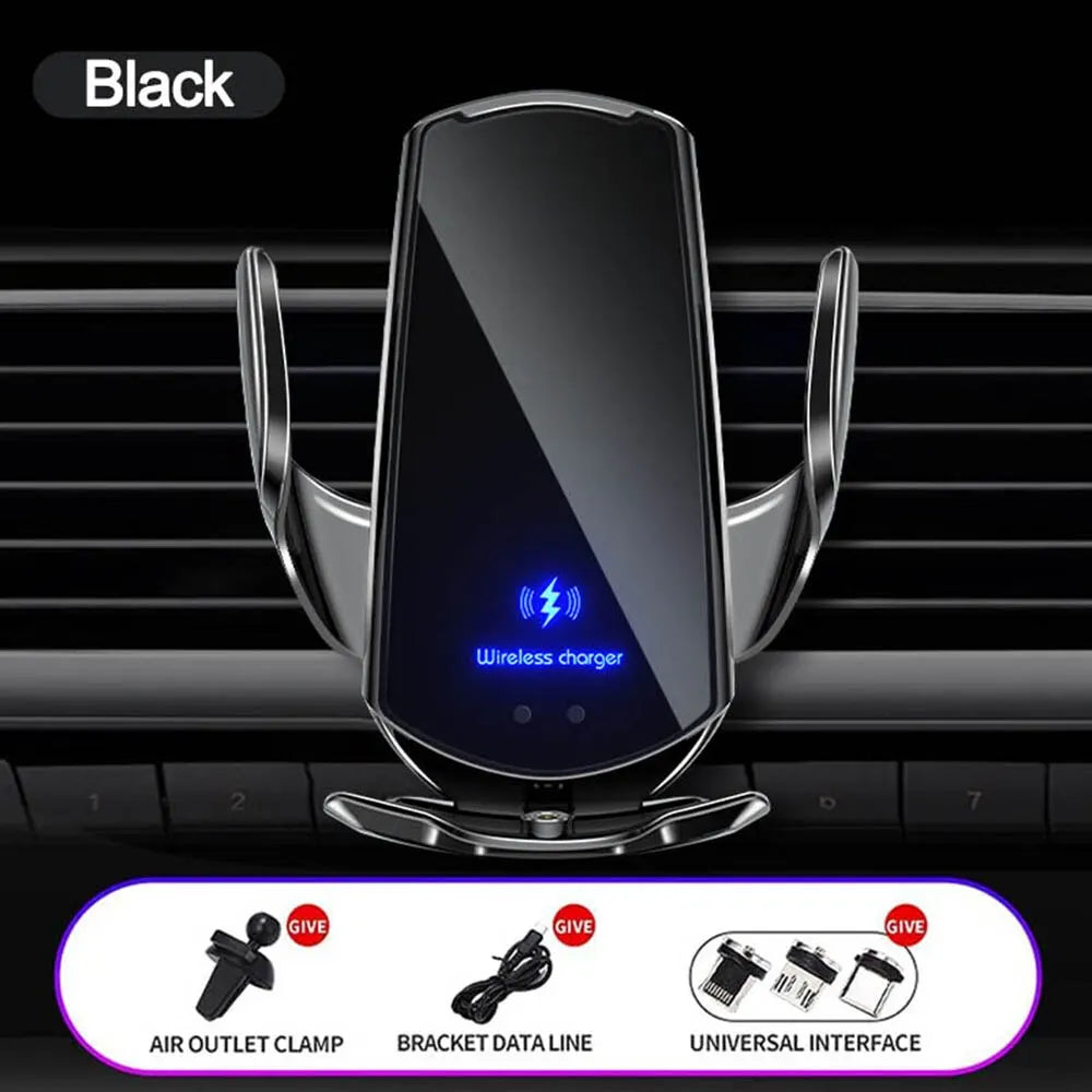 Q3 Smart Sensor Car Phone Wireless Charger | 15W Fast Auto-Clamping Qi Car Mount lifestyle view