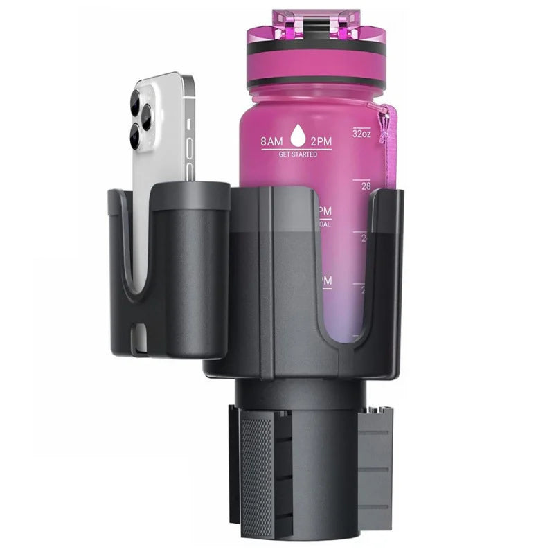 Adjustable Car Cup Holder Extender | Fits Large Drink Bottles & Cups Up To 4.1 Inch Diameter