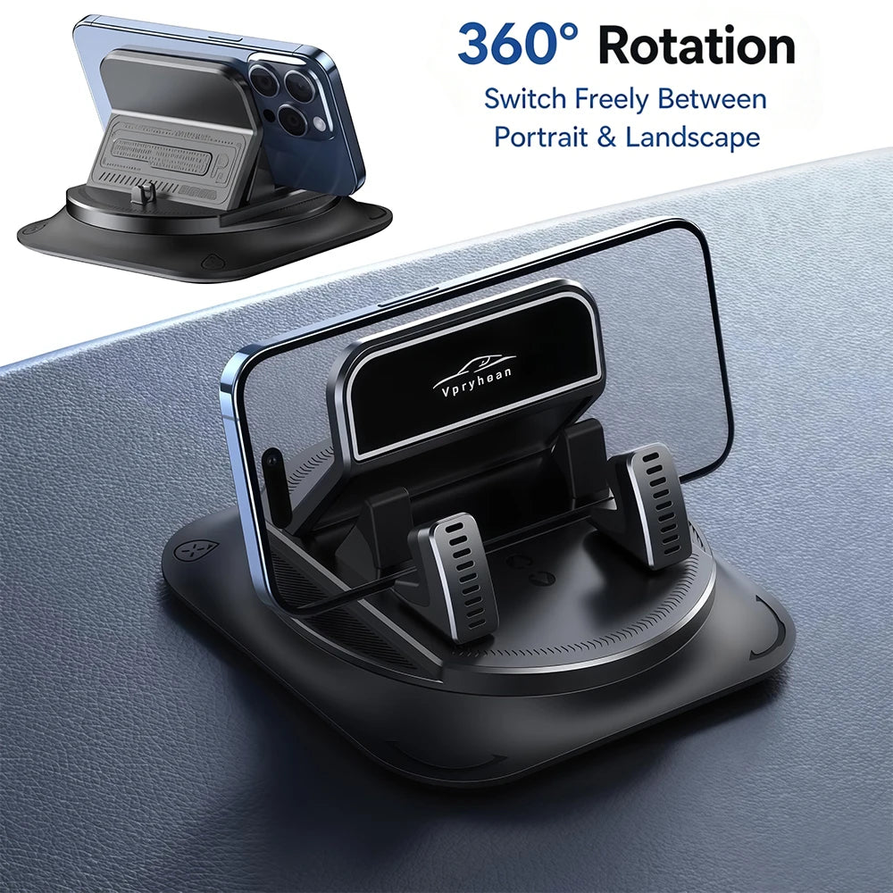 1-3Pcs 360 Degree Rotation Dashboard Phone Holder for Car, Anti-Slip Grips One-Hand Operation Phone