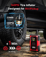 GOOLOO A5 4000A Portable Jump Starter with Air Compressor 12000mAh Car Battery Starter with LED Flashlight And USB Charging