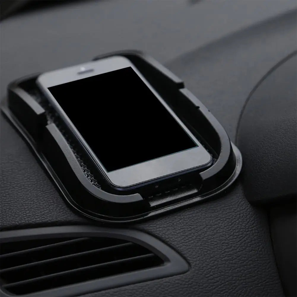 Silicone Car Phone Holder 360° Rotatable Dashboard Mount close-up view