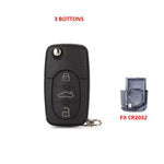2 3 Bottons Upgrade Car Key Fob Case Shell Housing for Audi A2 A3 A4 A6 A8 TT B5 RS4 Q close-up view
