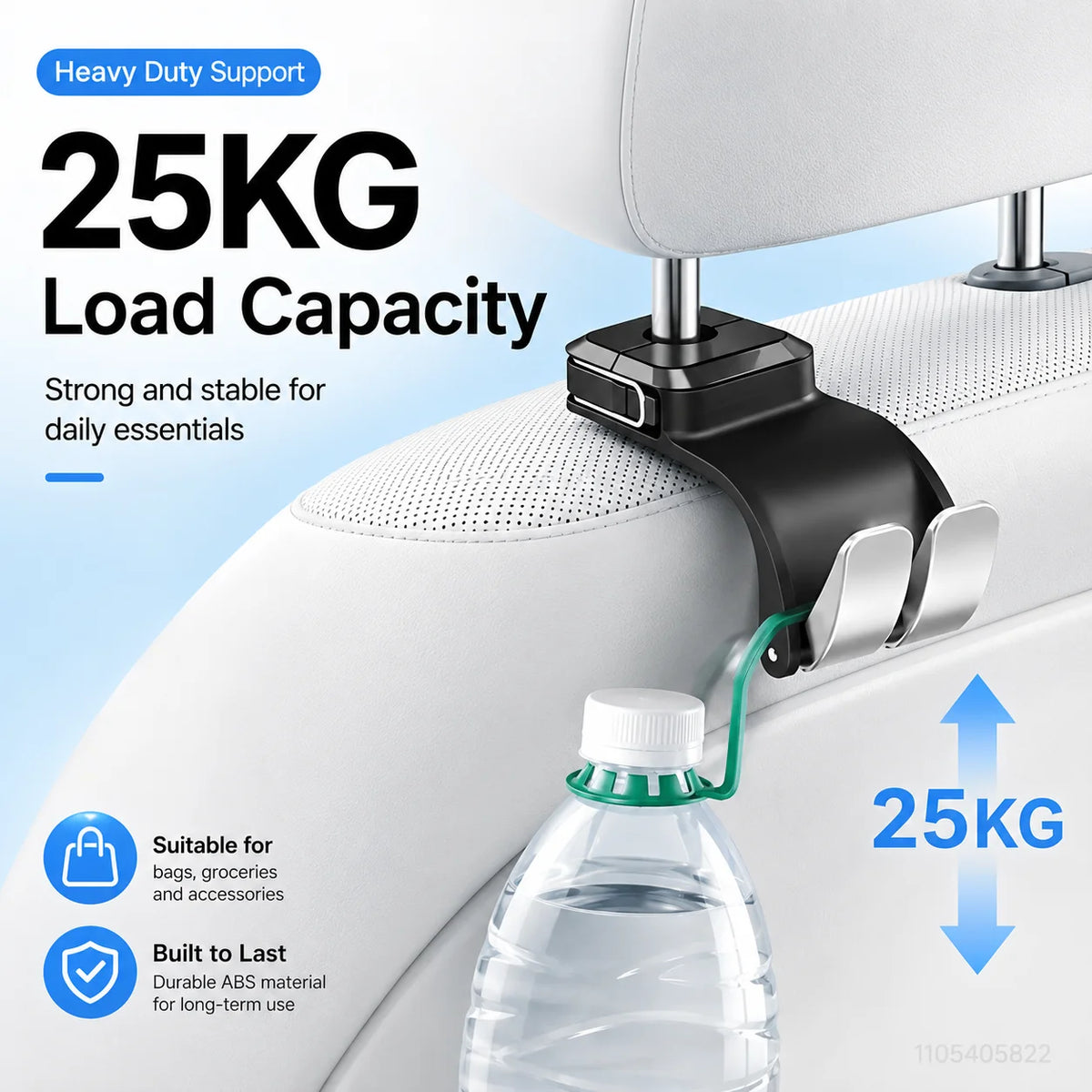 Multifunction Car Headrest Hook Storage Holder Adjustable Auto organize Headrest Package Clip Car Storage Interior Accessories