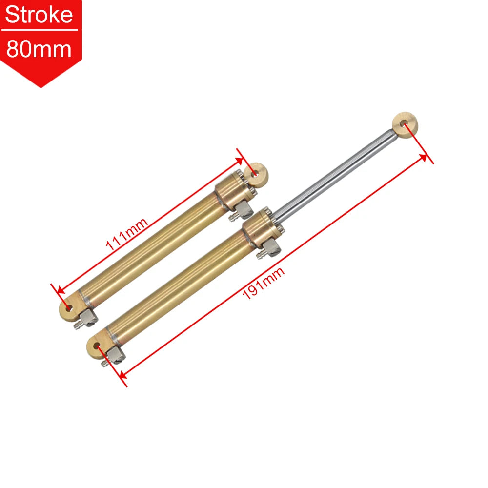 10mm Outer Diameter Small Hydraulic Cylinder 14/20/30/45/60/80/100mm Stroke for 1/16 1/1 detail view