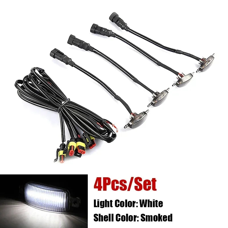Universal LED Car Front Grille Lights | Eagle Eye Lamp with Harness for Pickup, Off-Road detail view