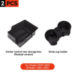 Car Storage Box for Tesla Model 3/Y Highland | Center Console Hidden Organizer detail view