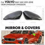 For 2011-2018 VOLVO S60 Cross Country Inscription V60 Cross Country Carbon Side Mirror Cover Rearview Caps 31402628 31402636