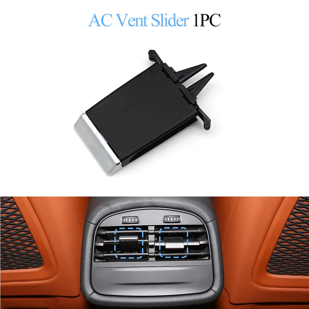 Rear Air Conditioning AC Vent Grille Outlet Cover Panel  Assembly Slider Clip For Maserati Ghibli 2014-2020 670021523
