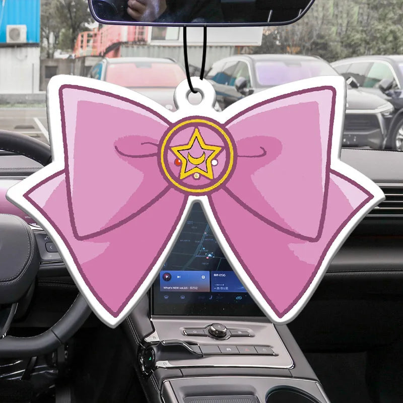 Car Aromatherapy Perfume Air Freshener | Japanese Cartoon Animation Rearview Mirror Fragrance Pendan
