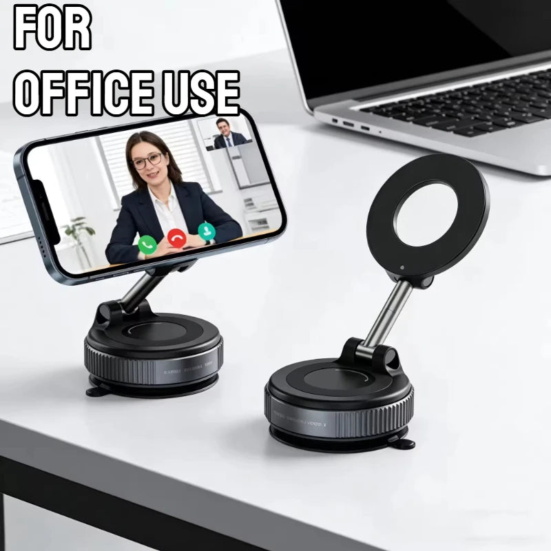 ABS Foldable Magnetic Car Phone Holder N52 Magnet 360° Rotatable additional angle