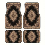 4Pcs Bohemian Car Floor Mats Anti-slip Heavy Duty Persian Carpet Dirty Resistant Car Decoration Car Floor Protector Rugs