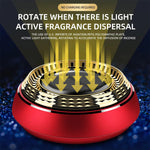 1pcs Solar Powered Car Interior Air Freshener Center Console Decoration Rotatable Aromatherapy Cologne Ocean Perfume