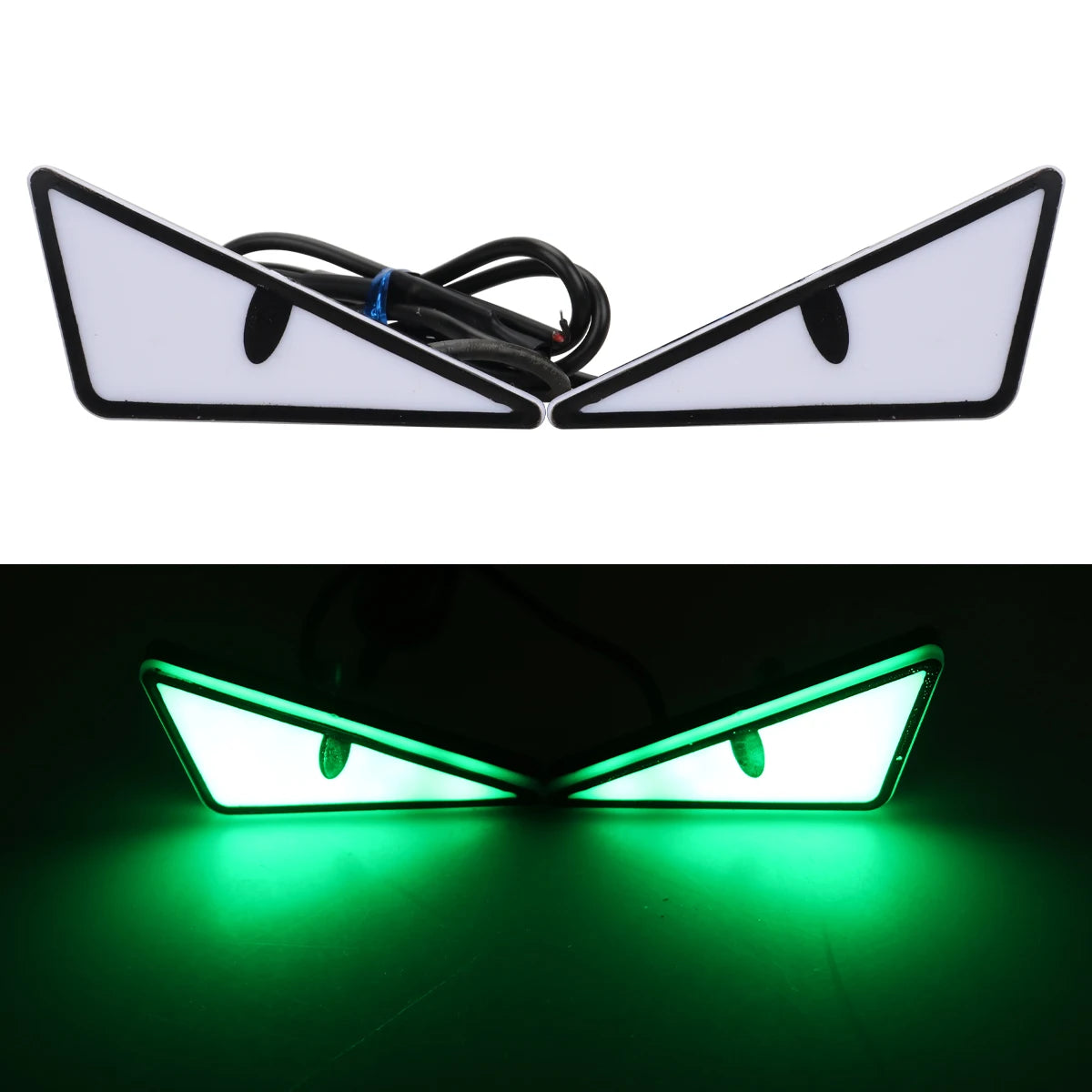 Universal Car LED Devil Eyes Light Demon Eyes Headlight Motorcycle Mini Turn Signal Flas detail view