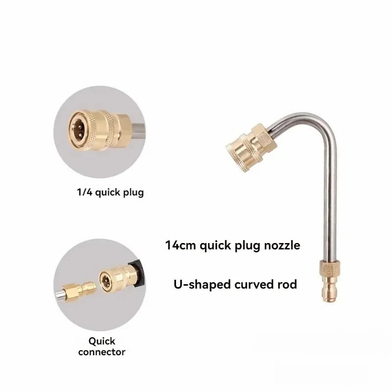 Full Metal Bent Rod | 1/4 Quick Connect Cleaning Rod for Car and AC alternate view