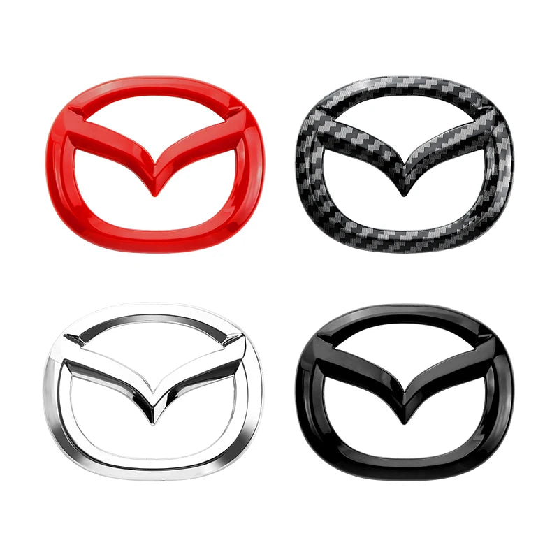 Mazda Steering Wheel Center Sticker – ABS Emblem for CX-4, CX-5, Atenza, Axela