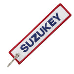 SUZUKEY Logo Keychain Double Sided Embroidery Alloy