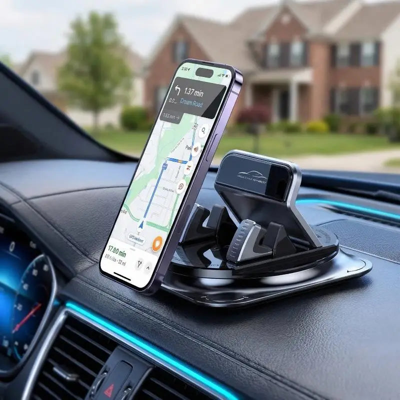 360 Rotating Car Dashboard Phone Holder Universal Sticky Auto Mount AntiSlip Stable Stand for Conven