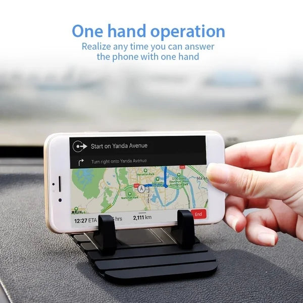 Silicone Anti-Slip Car Phone Holder Dashboard Stand Mat close-up view