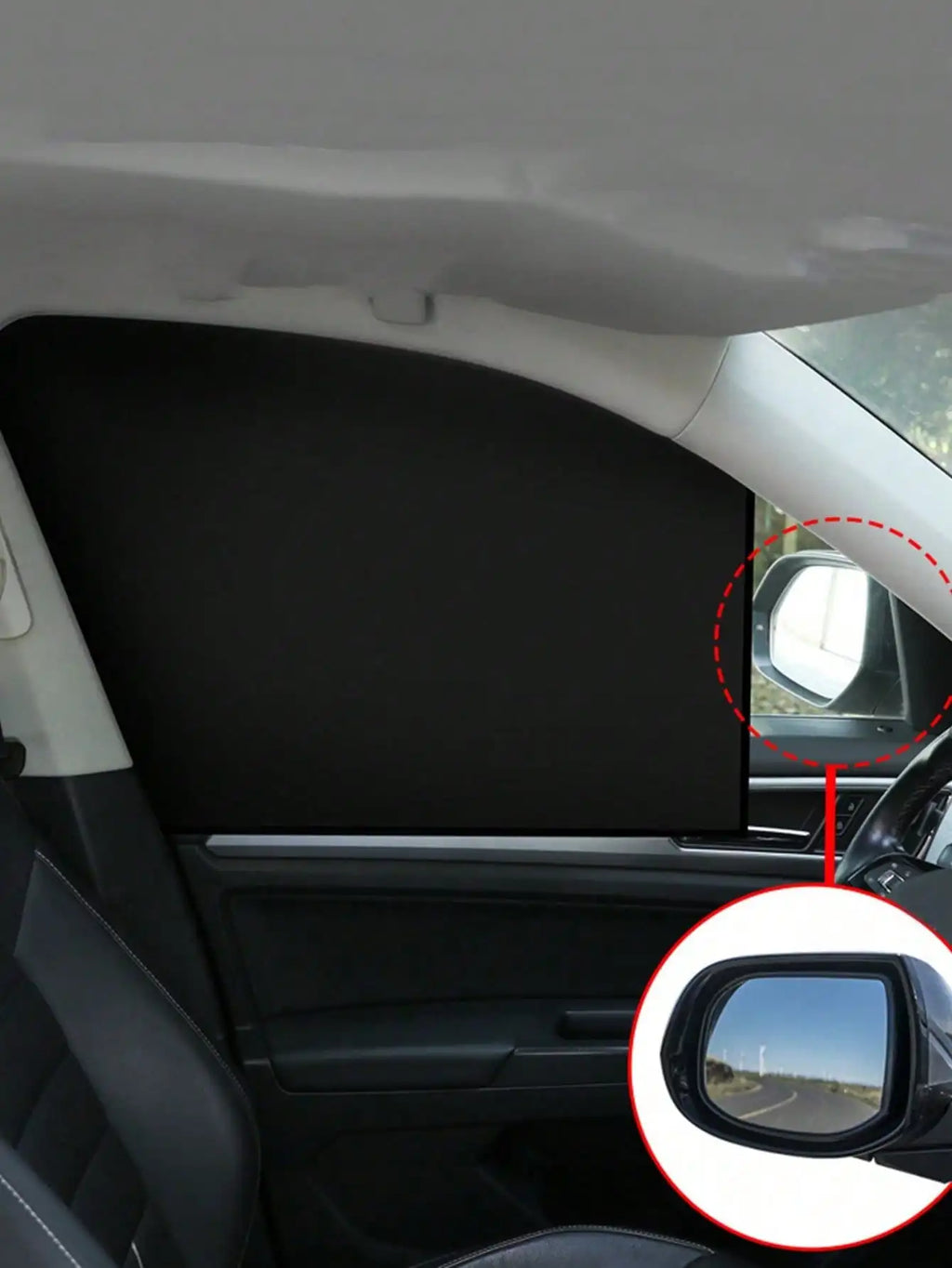 Magnetic Car Sunshade | 10 Strong Magnets for Full Lightproof Shading alternate view