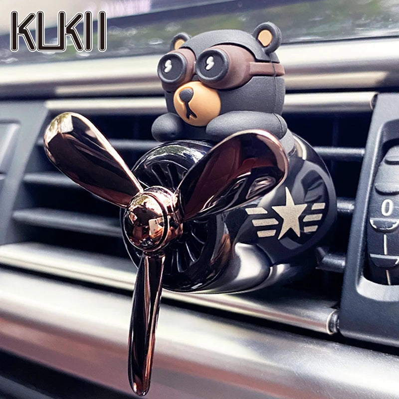 DIY perfume odorless ornaments airplane pilot bear car air fresheners decorations accessories aroma vent clip fragrance diffuser