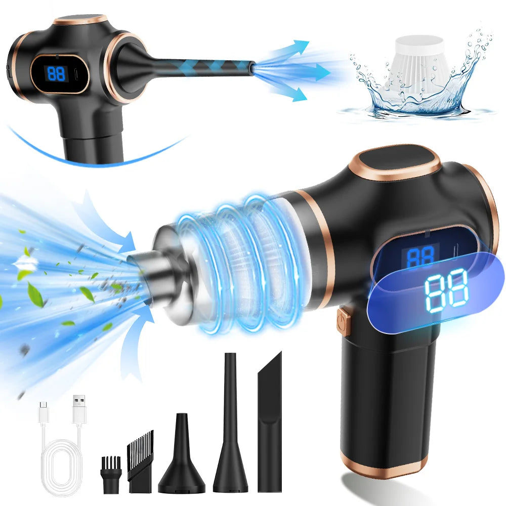 ABS Wireless Car Vacuum Cleaner | High Power Handheld Vacuum for Car, Home, Sofa, and alternate view