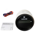 52mm Digital LCD Hourmeter | 8-Color Backlight Engine Gauge 9-32V for Marine detail view