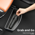 Under Seat Storage Box Universal Car Seat Organizer close-up view
