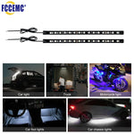 Car Ambient LED Strip Lights 2pcs 12V Waterproof