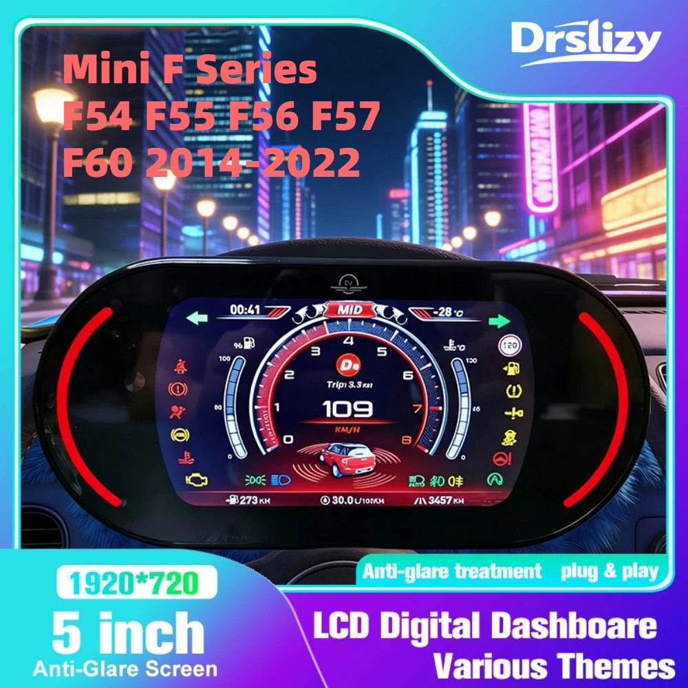 Mini F Series Digital Instrument Cluster 5.5'' | LCD Speedometer Gauge for BMW F54 F55 F56 F57 F60 2