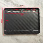 Universal Motorcycle License Plate Frame & Holder | Rustproof, Front & Rear alternate view