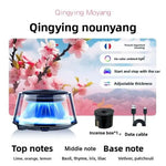 Snow Mountain Smart Car Fragrance Diffuser Rechargeable Mist Diffuser Auto Freshener Car Air Cloud RGB Interior Light Air W J5V6