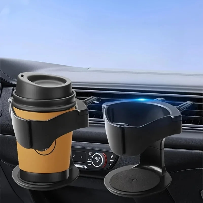 Adjustable Car Vent Cup Holder with Sponge Base | Secure Grip for Bottles and Cans