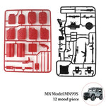 MN99 MN99S Model D90 D91 RC Car Window Mesh Upgrade Spare Parts Metal OP Simulated additional angle
