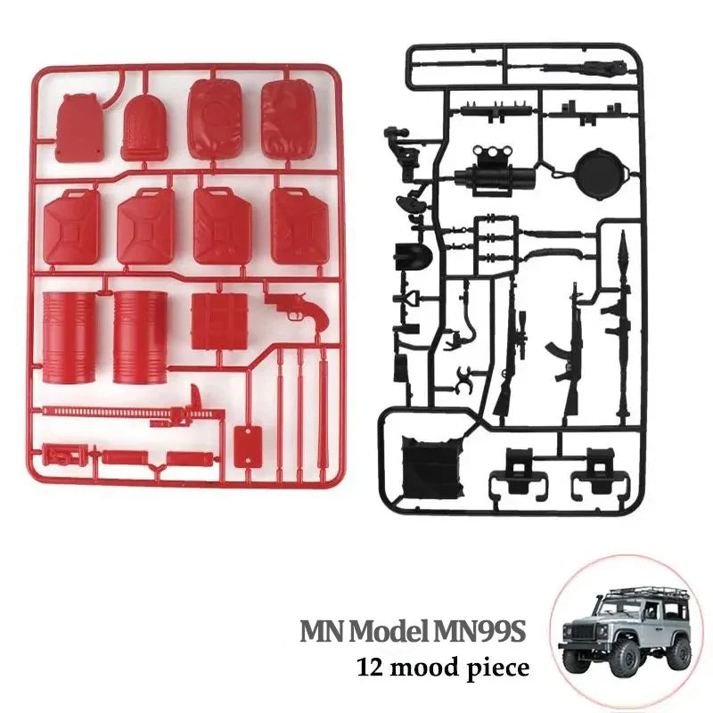 MN99 MN99S Model D90 D91 RC Car Window Mesh Upgrade Spare Parts Metal OP Simulated additional angle