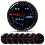 2'' 52mm 7 Color Car Gauge Set | Multi-Function 12V Gauge with Digital and Analog Displa detail view