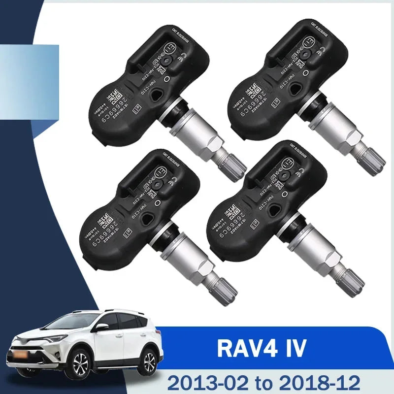 4PCS TPMS Tire Pressure Sensor 433MHz for Toyota RAV4 IV 2013-2018 | PMV-C210
