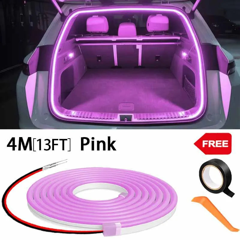 Car High Brightness Trunk Lighting Ambient Light Interior Decoration LED Wiring Fre additional angle