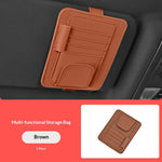 Car Sun Visor Organizer Storage Bag | Sunglasses Card Ticket Clip