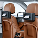 Car Tissue Box Cover Leather Universal Center Console Armrest Paper Towel Storage Bag Auto Seat Back Hanging Tissue Organizer